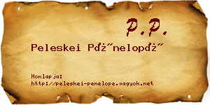Peleskei Pénelopé névjegykártya